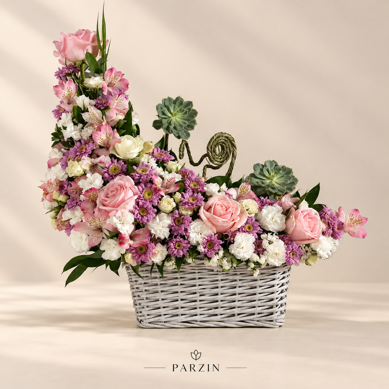 سبد گل پایه‌دار